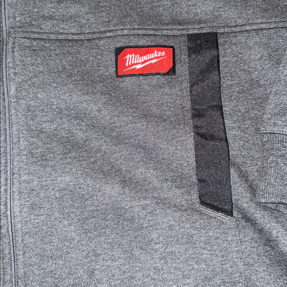 Milwaukee Grey Gridiron Full Zip Hoodie Size XL - Picture 3 of 5
